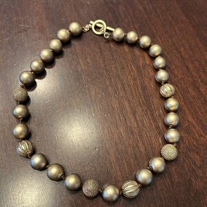 Ellen Tracy Metallic Beaded Necklace